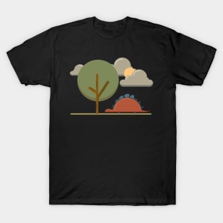 Cute dinosaur in the jungle T-Shirt